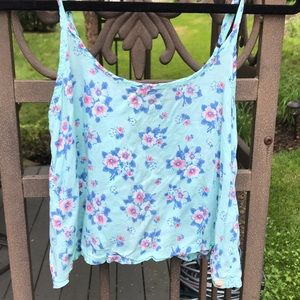 Floral Tank Crop Top